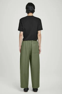 Hot COS REGULOWANE W PASIE SPODNIE Z NOGAWKAMI TYPU BARREL Khaki