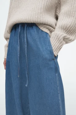 Hot COS REGULOWANE W PASIE SPODNIE JEANSOWE TYPU BARREL