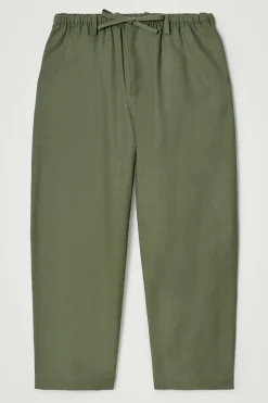 Hot COS REGULOWANE W PASIE SPODNIE Z NOGAWKAMI TYPU BARREL Khaki