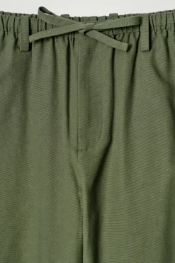 Hot COS REGULOWANE W PASIE SPODNIE Z NOGAWKAMI TYPU BARREL Khaki