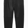 Outlet COS RELAXEDFIT TAPERED LEATHER TROUSERS Black