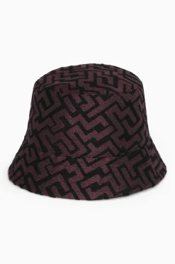 Discount COS REVERSIBLE GEOMETRICJACQUARD BUCKET HAT