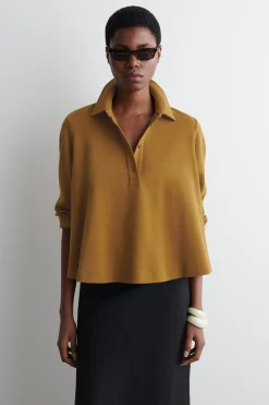 Fashion COS ROZKLOSZOWANA KOSZULKA POLO