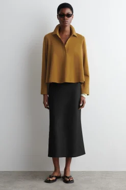 Fashion COS ROZKLOSZOWANA KOSZULKA POLO