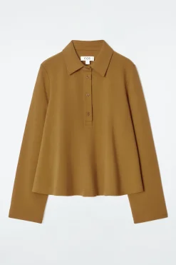 Fashion COS ROZKLOSZOWANA KOSZULKA POLO
