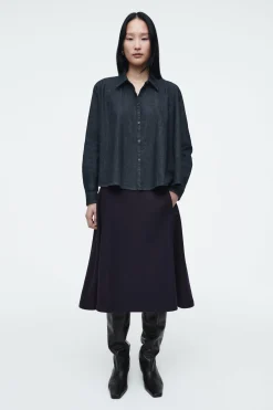 Discount COS ROZSZERZANA KOSZULA DŻINSOWA – REGULAR FIT
