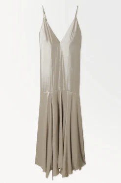 Hot COS ROZSZERZANA METALICZNA SUKIENKA TYPU SLIP DRESS