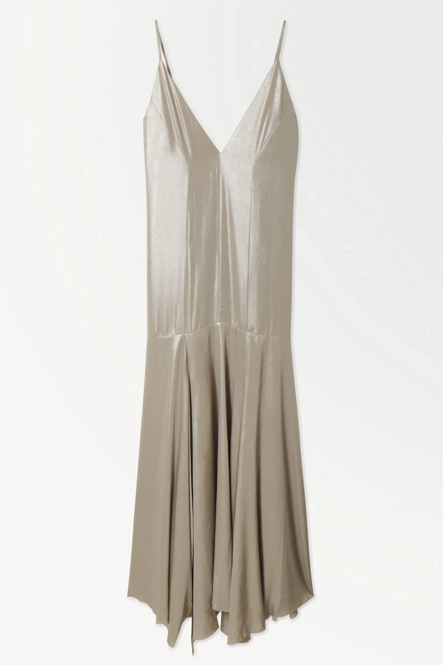 Hot COS ROZSZERZANA METALICZNA SUKIENKA TYPU SLIP DRESS