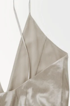 Hot COS ROZSZERZANA METALICZNA SUKIENKA TYPU SLIP DRESS