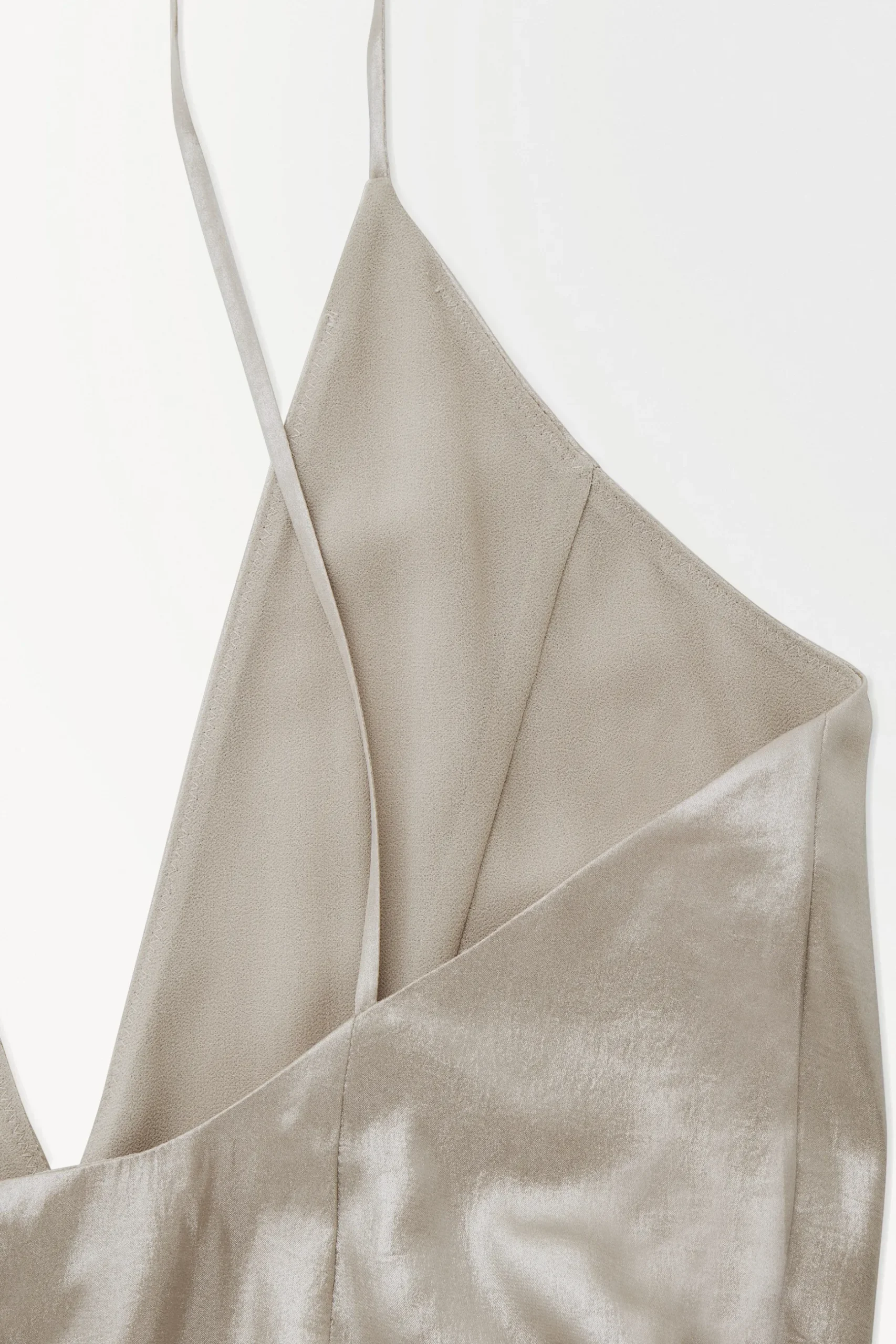 Hot COS ROZSZERZANA METALICZNA SUKIENKA TYPU SLIP DRESS