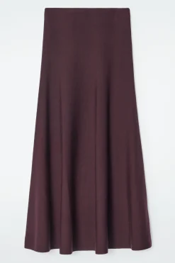 Fashion COS ROZSZERZANA SPÓDNICA MAXI Z MIESZANKI Z WEŁNĄ