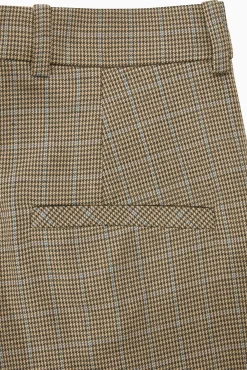 Clearance COS ROZSZERZANE SPODNIE W KRATĘ – SLIM FIT