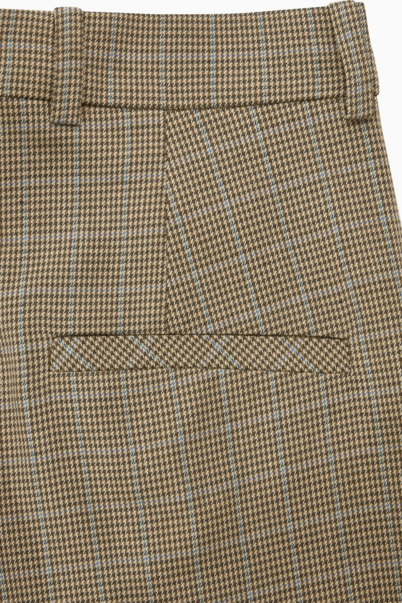 Clearance COS ROZSZERZANE SPODNIE W KRATĘ – SLIM FIT