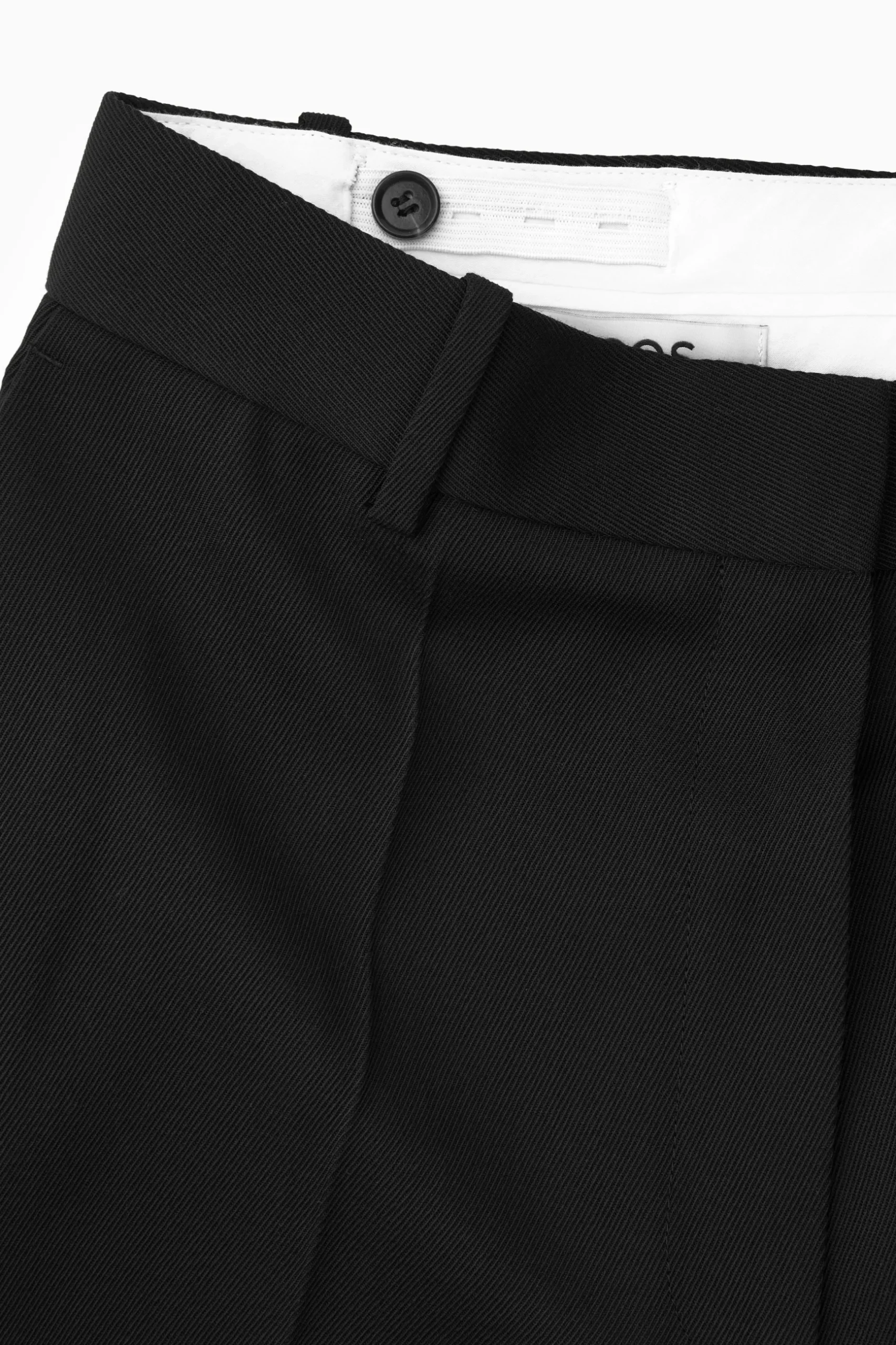 Discount COS ROZSZERZANE WEŁNIANE SPODNIE – REGULAR FIT
