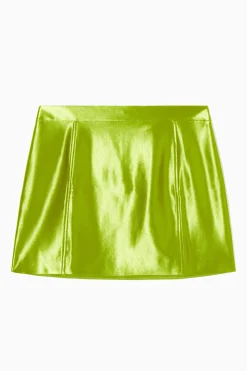 Outlet COS SATYNOWA SPÓDNICA MINI O WYSOKIM POŁYSKU