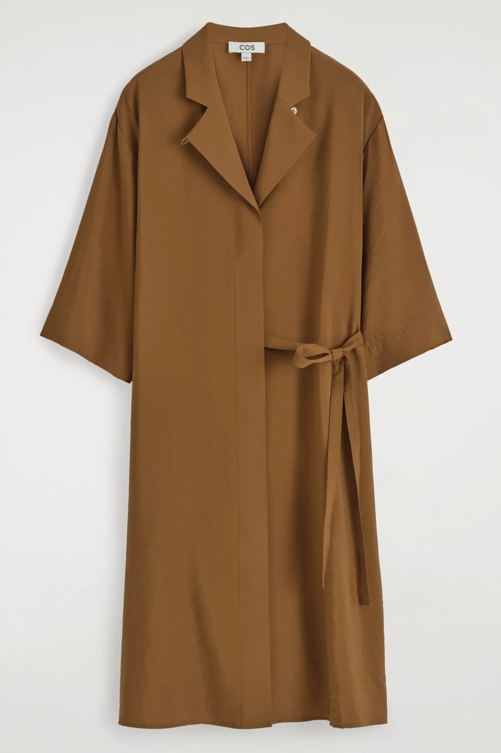 Hot COS SIDEBELT MIDI SHIRT DRESS