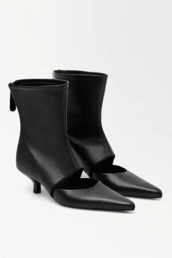 Fashion COS SKARPETKOWE BOTKI NA OBCASIE TYPU KACZUSZKA Czarny