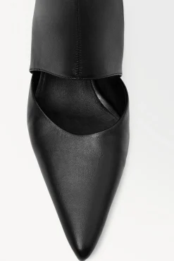 Fashion COS SKARPETKOWE BOTKI NA OBCASIE TYPU KACZUSZKA Czarny