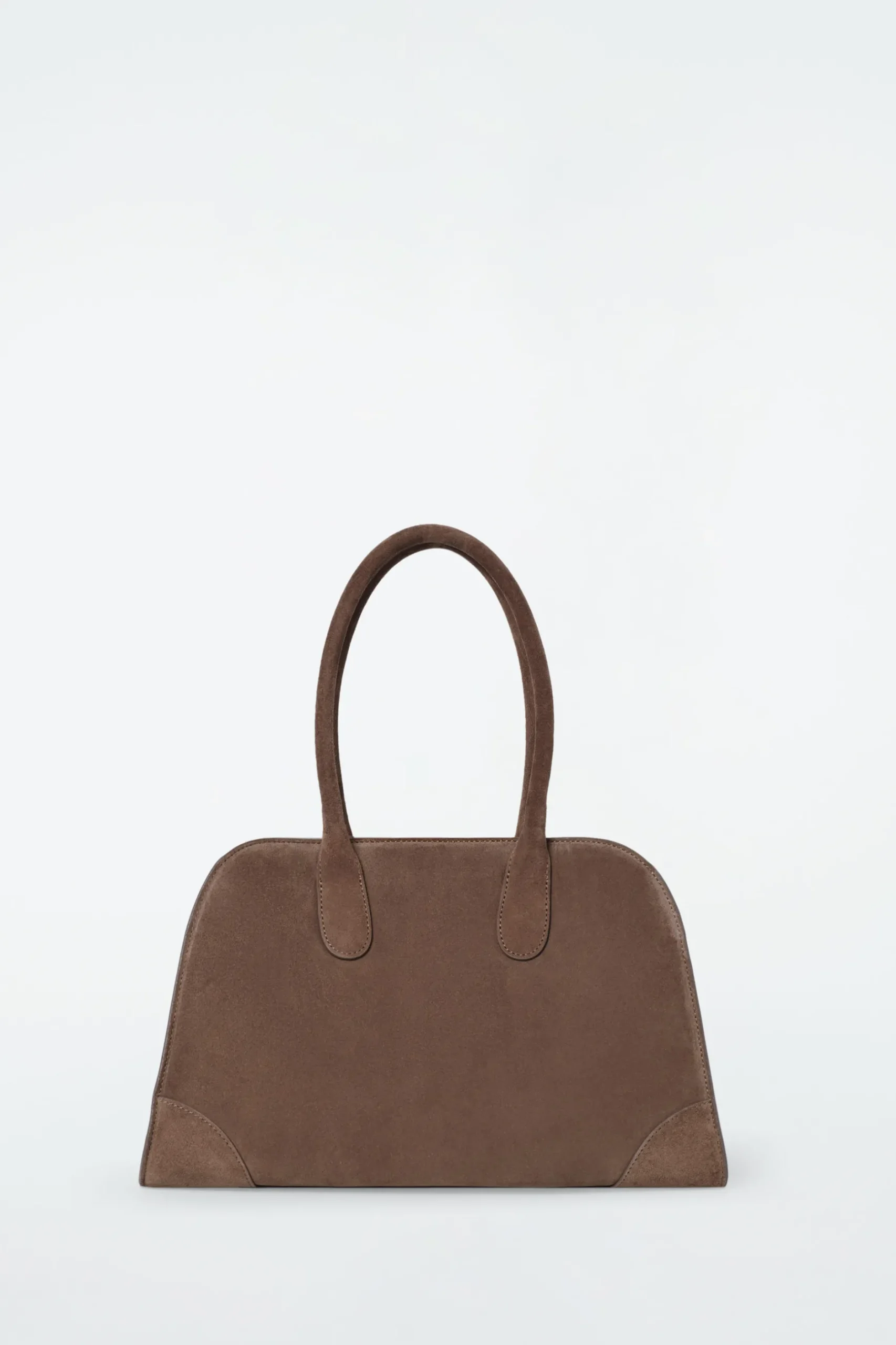 Fashion COS SKÓRZANA MAŁA TORBA STUDIO TYPU BOWLING BAG Brązowy