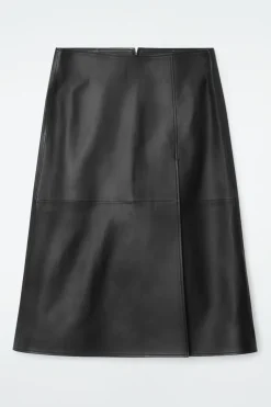 Hot COS SKÓRZANA SPÓDNICA MIDI