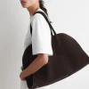 Hot COS SKÓRZANA TORBA STUDIO TYPU BOWLING BAG Ciemnobrązowyzamsz
