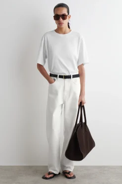 Hot COS SKÓRZANA TORBA STUDIO TYPU BOWLING BAG Ciemnobrązowyzamsz