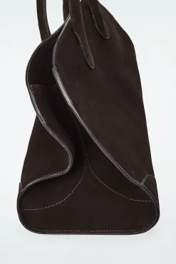 Hot COS SKÓRZANA TORBA STUDIO TYPU BOWLING BAG Ciemnobrązowyzamsz