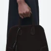 Sale COS SKÓRZANA ZAWIESZKA DO TOREBKI Z KWIATEM Czarny