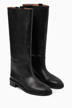 Sale COS SKÓRZANE BUTY JEŹDZIECKIE Czarny