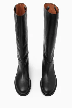Sale COS SKÓRZANE BUTY JEŹDZIECKIE Czarny
