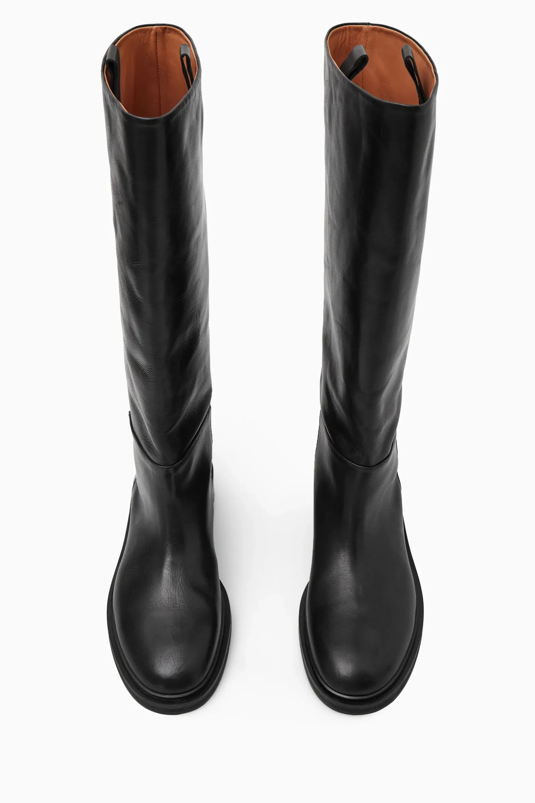 Sale COS SKÓRZANE BUTY JEŹDZIECKIE Czarny