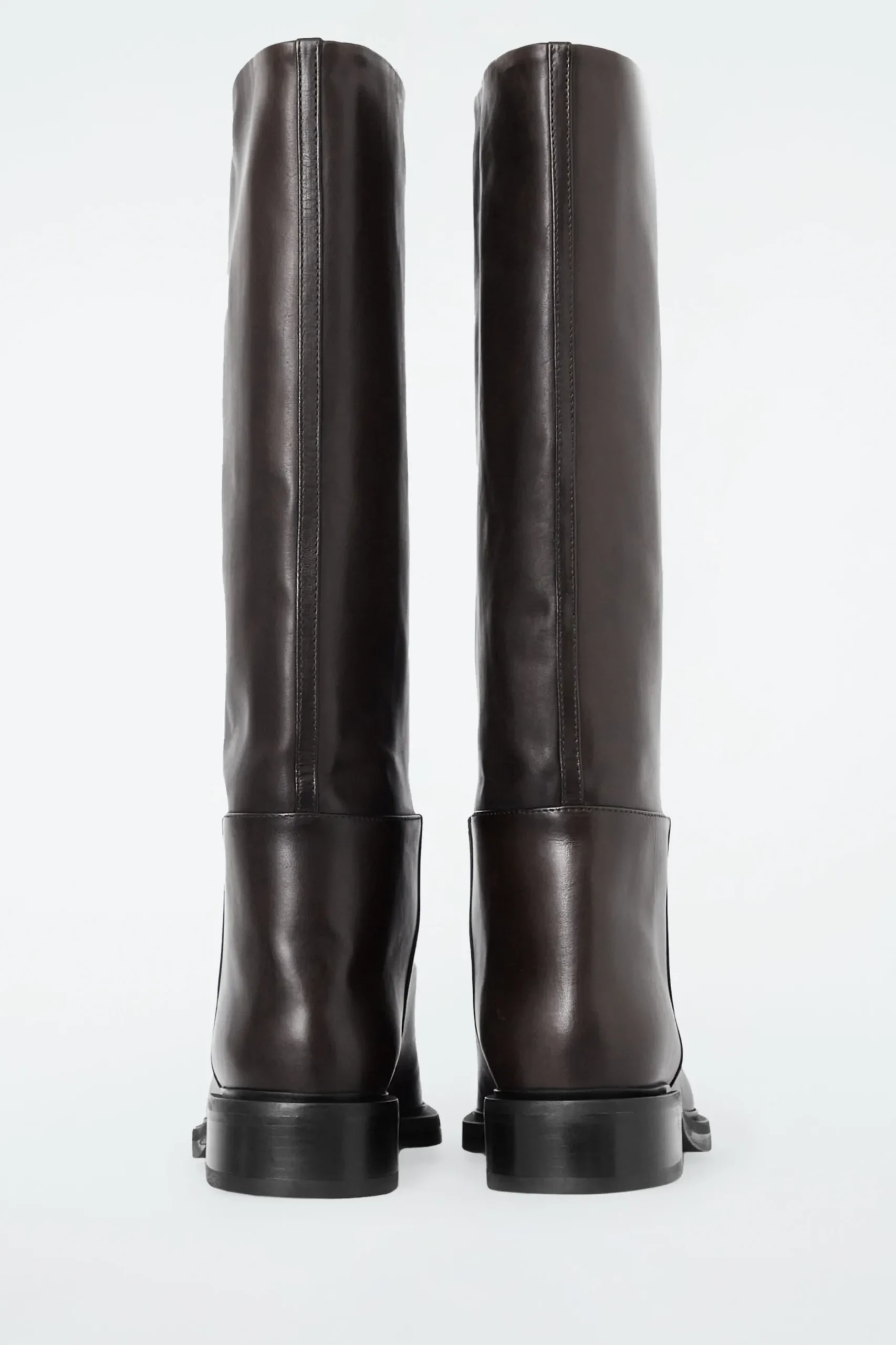 Outlet COS SKÓRZANE BUTY JEŹDZIECKIE Ciemnobrązowy