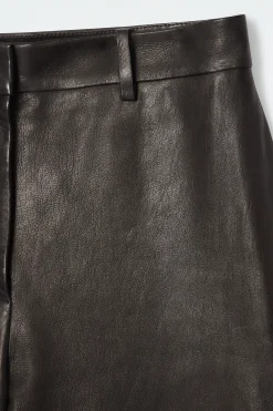 Online COS SKÓRZANE KULOTY Z NOGAWKAMI TYPU BARREL