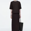 Clearance COS SKÓRZANE SANDAŁY Czarny