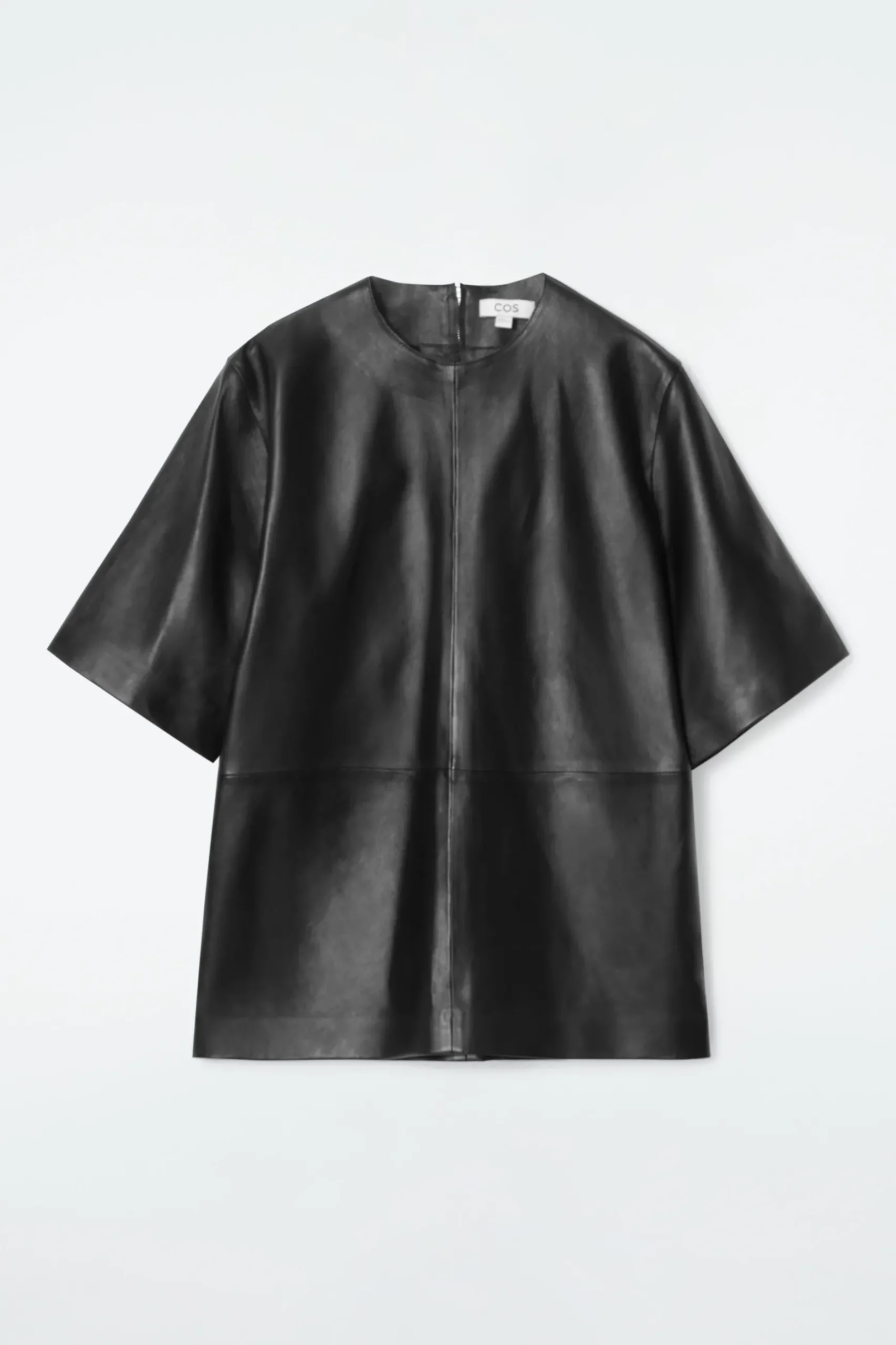 Best COS SKÓRZANY T-SHIRT
