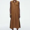 Online COS SLEEVELESS UTILITY MIDI SHIRT DRESS