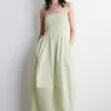 Discount COS SMOCKED MIDI DRESS