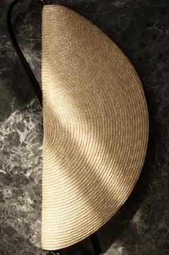 Best COS SŁOMKOWA KOPERTÓWKA „SOLEIL” Beżowy
