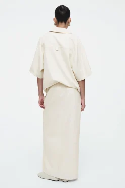 New COS SPÓDNICA MAXI Z DIAGONALU Z LNEM W STYLU UTILITY