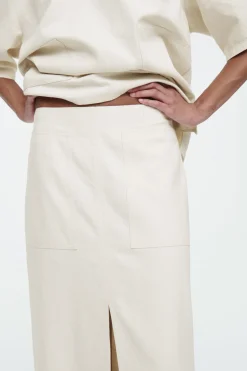 New COS SPÓDNICA MAXI Z DIAGONALU Z LNEM W STYLU UTILITY