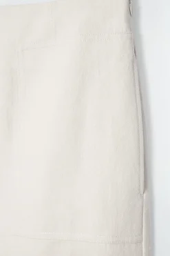 New COS SPÓDNICA MAXI Z DIAGONALU Z LNEM W STYLU UTILITY