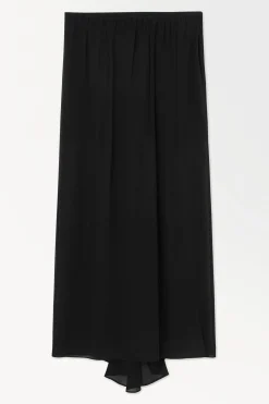 Hot COS SPÓDNICA MAXI Z GNIECIONEGO JEDWABNEGO SZYFONU
