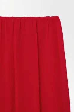 Best COS SPÓDNICA MAXI Z GNIECIONEGO JEDWABNEGO SZYFONU