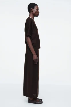 Best COS SPÓDNICA MAXI Z WEŁNĄ MERINO