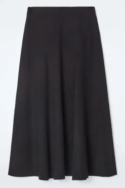 New COS SPÓDNICA MIDI Z DWUSTRONNEJ MIESZANKI Z WEŁNĄ