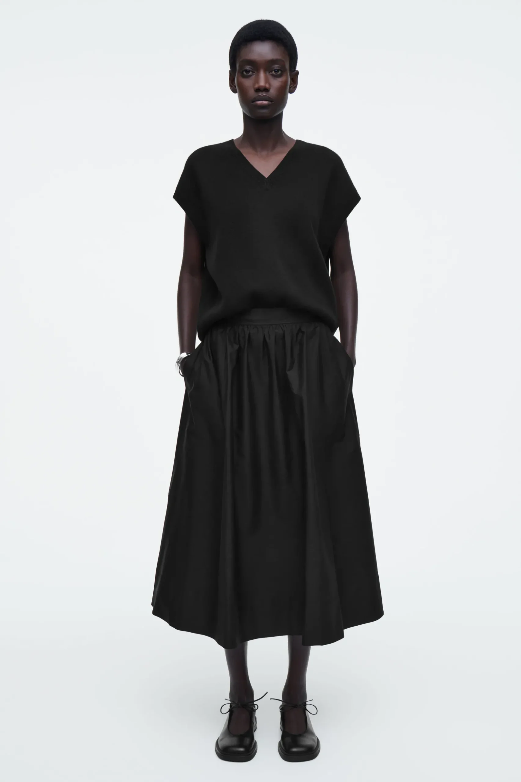 New COS SPÓDNICA MIDI Z ELASTYCZNĄ TALIĄ