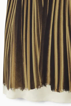 Fashion COS SPÓDNICA MIDI Z ILUZJONISTYCZNYM WZOREM