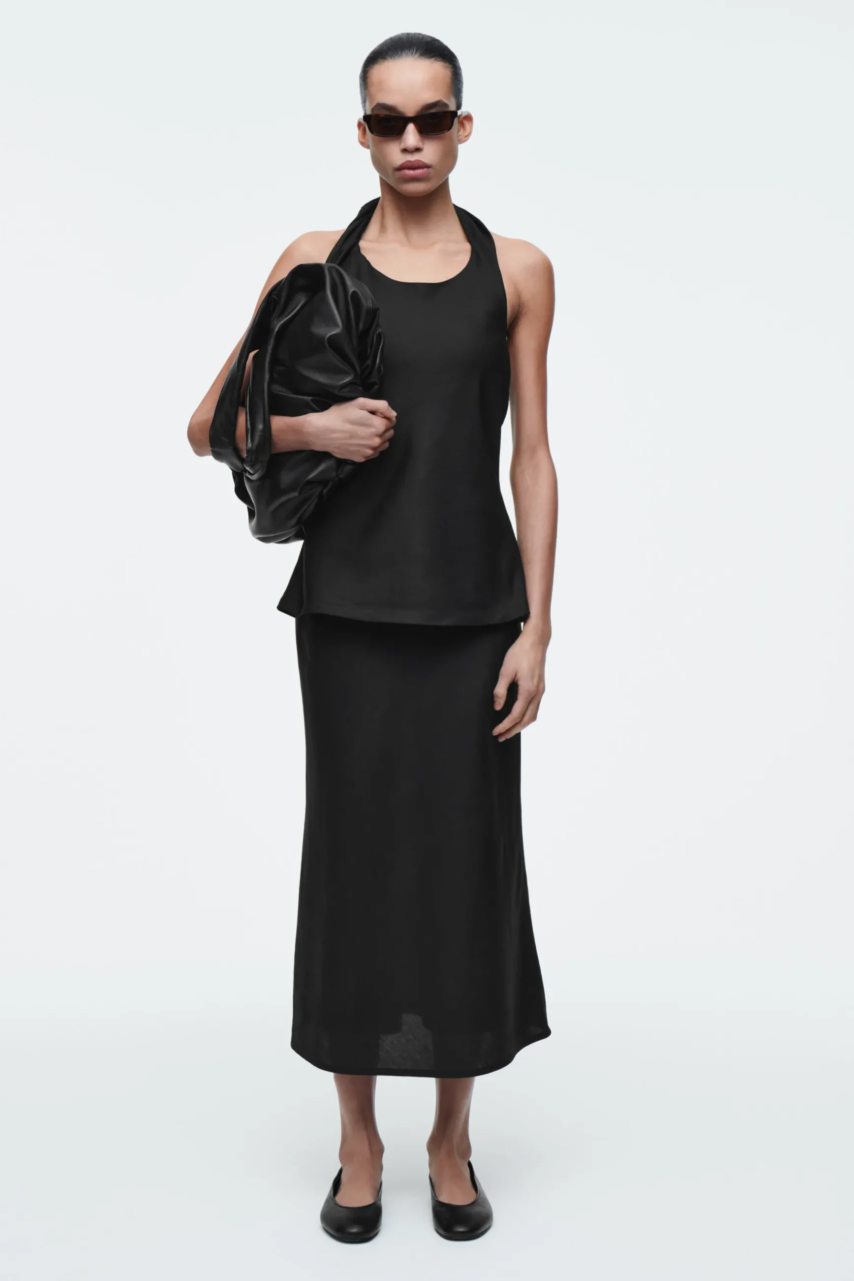 New COS SPÓDNICA MIDI Z LNEM