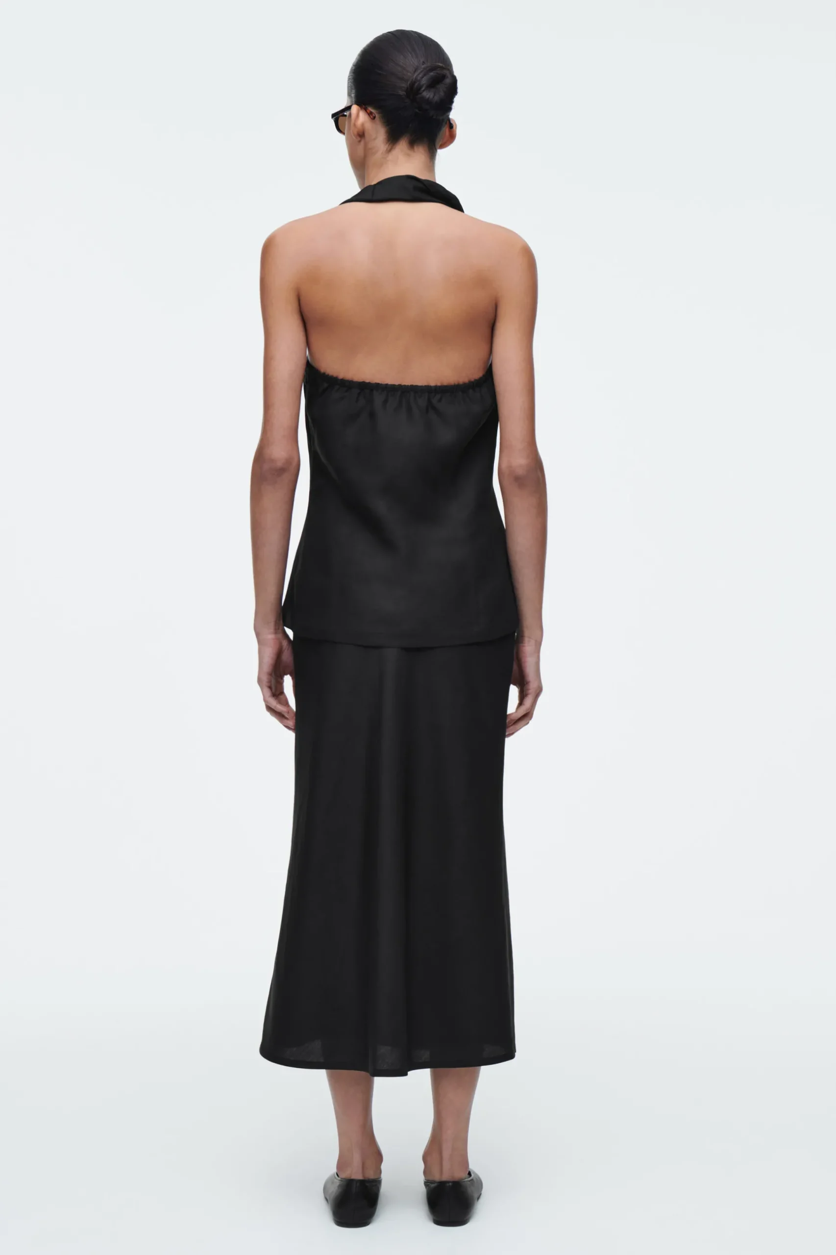 New COS SPÓDNICA MIDI Z LNEM