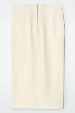 Fashion COS SPÓDNICA OŁÓWKOWA Z LNEM